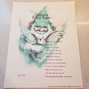 Children's Bill of Rights Print by Marilyn Zapp